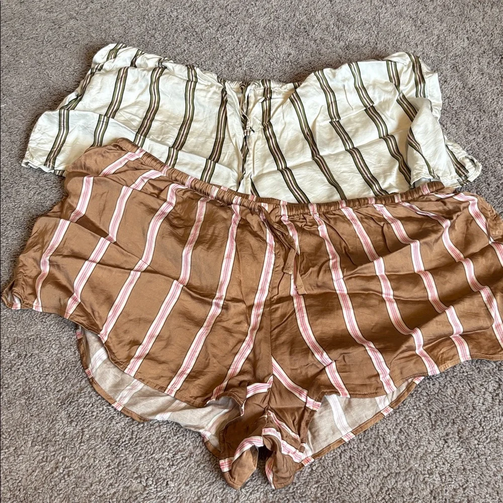 Aerie satin pajama shorts bundle